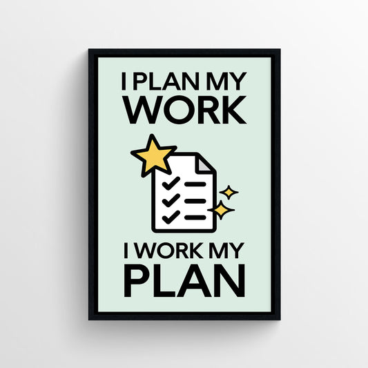 Work the Plan Monopoly Poster