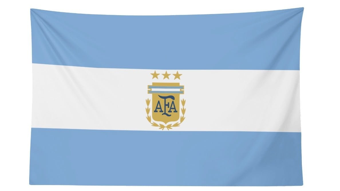 Argentina National Football Team AFA Crest Flag For 2026 World Copa - AthleteFlags