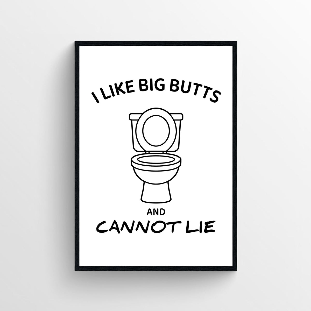Big Butts Only Bathroom Poster - AthleteFlags
