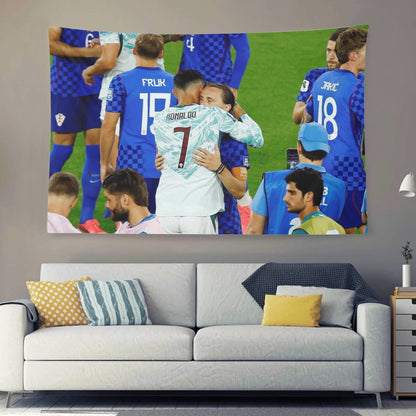 Cristiano Ronaldo and Luka Modrics Last Dance Flag For 2026 World Copa - AthleteFlags