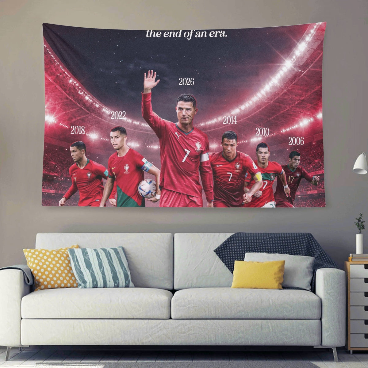 Cristiano Ronaldo Portugal End of An Era Flag For 2026 World Copa - AthleteFlags