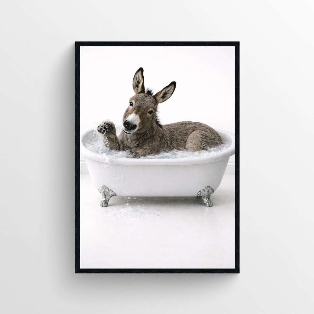Donkey Animal Bathroom Tub Poster - AthleteFlags