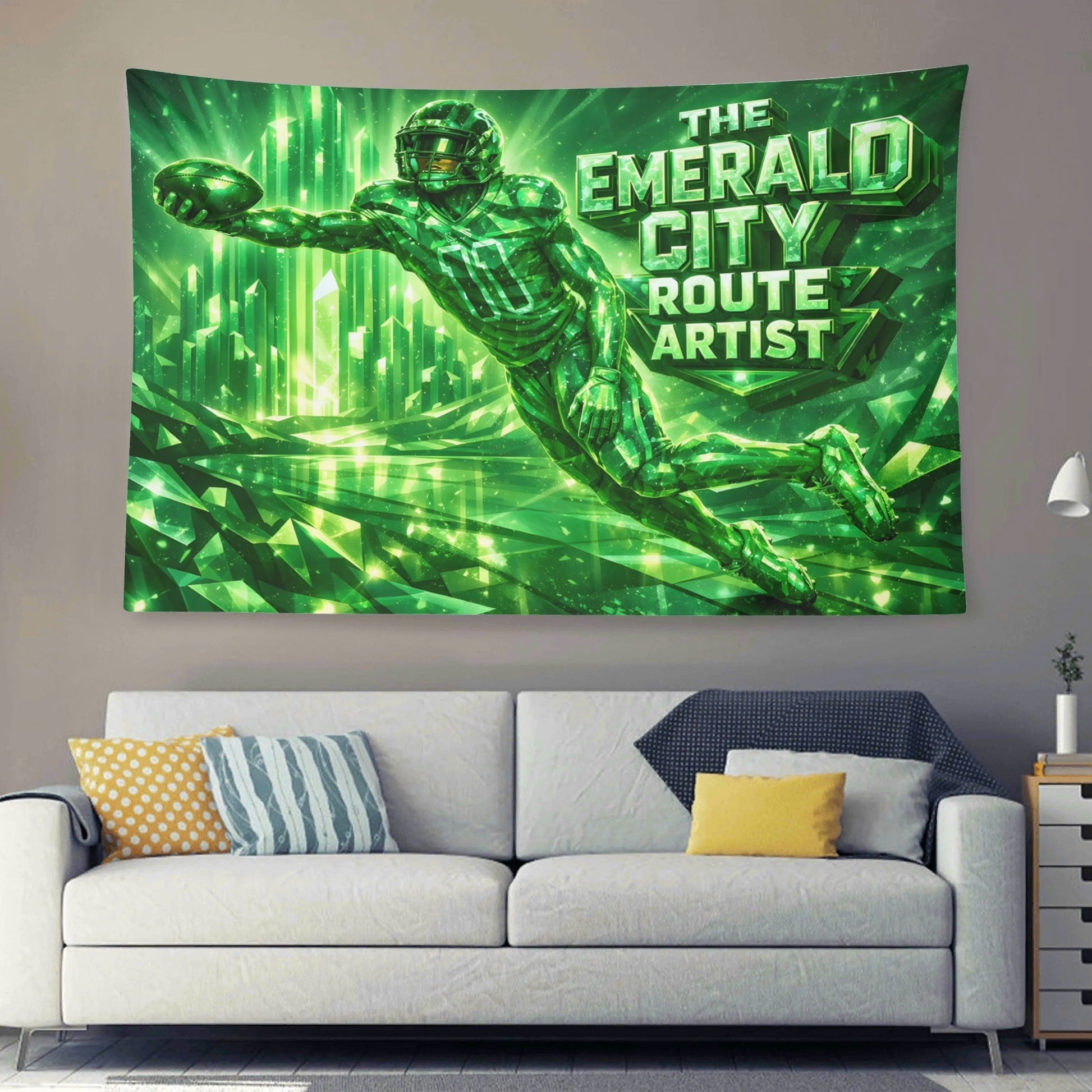 Emerald City Route Artist JSN Jaxon Smith - Njigba Flag - AthleteFlags