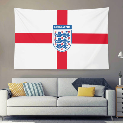 England National Football Team Three Lions Retro 2003 Crest Flag For 2026 World Copa - AthleteFlags