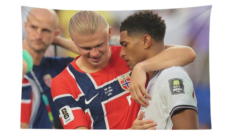 Erling Haaland and Jude Bellingham Flag For 2026 World Copa - AthleteFlags