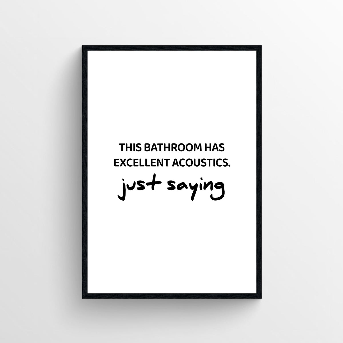 Excellent Acoustics Bathroom Poster - AthleteFlags