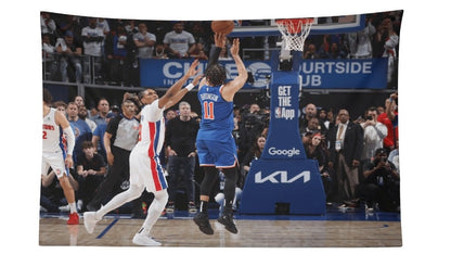 Jalen Brunson Game Winner Vs Pistons Flag - AthleteFlags