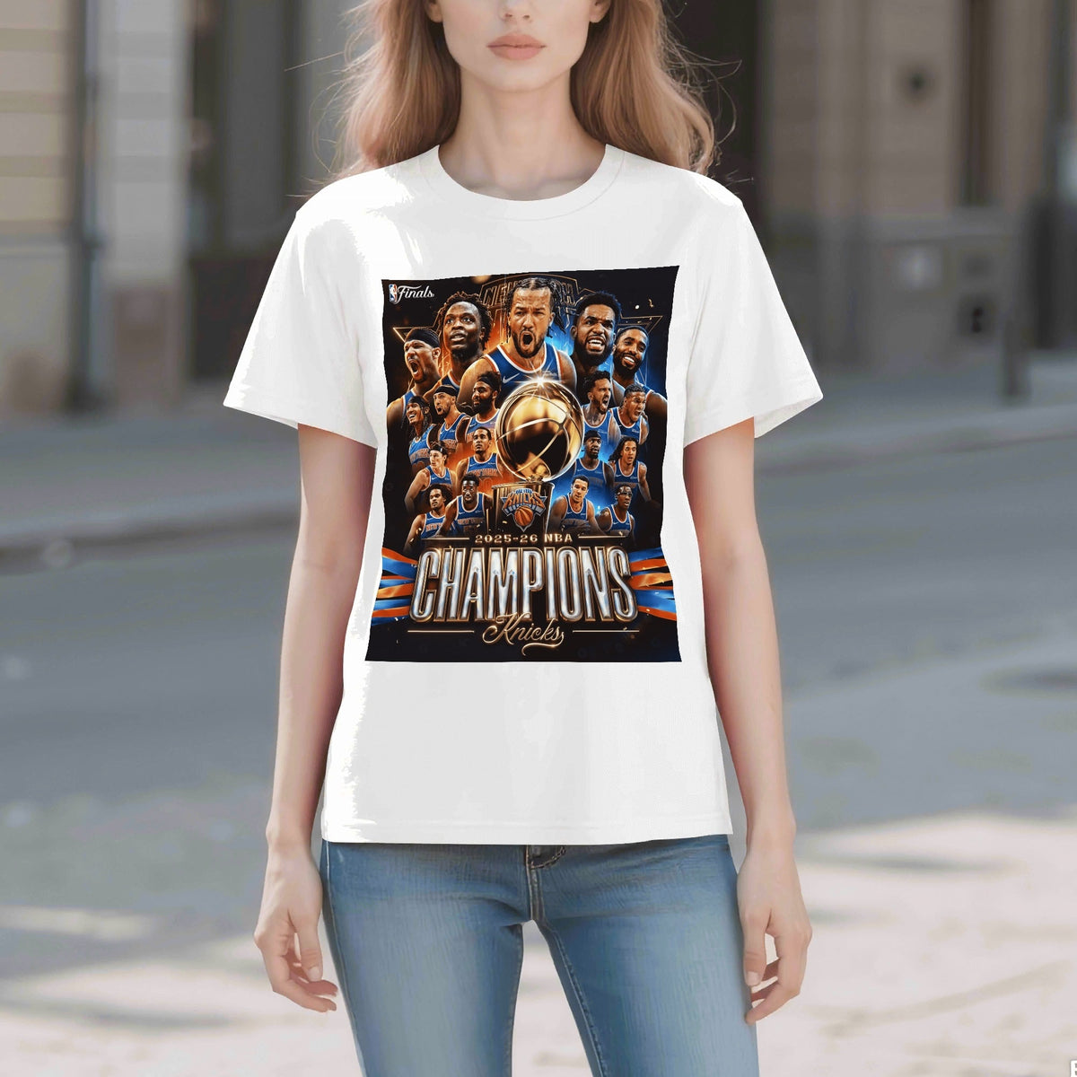 Knicks 2026 NBA Finals Champions T-Shirt - AthleteFlags
