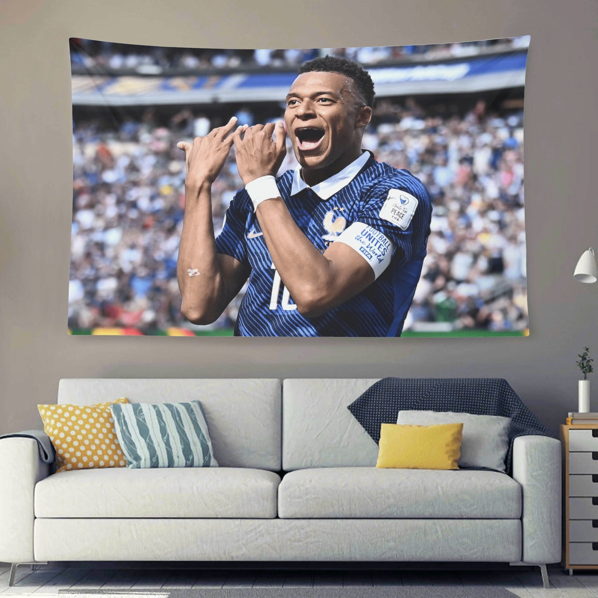 Kylian Mbappe Flute James Corden Celebration Flag For 2026 World Copa - AthleteFlags