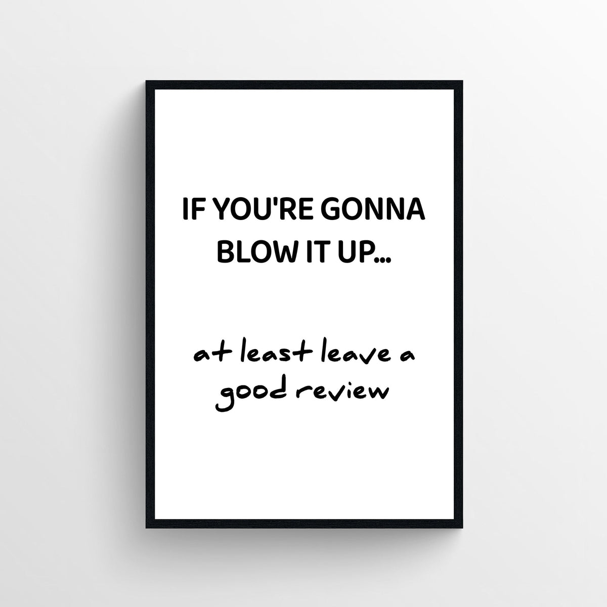 Leave A Review Bathroom Poster - AthleteFlags