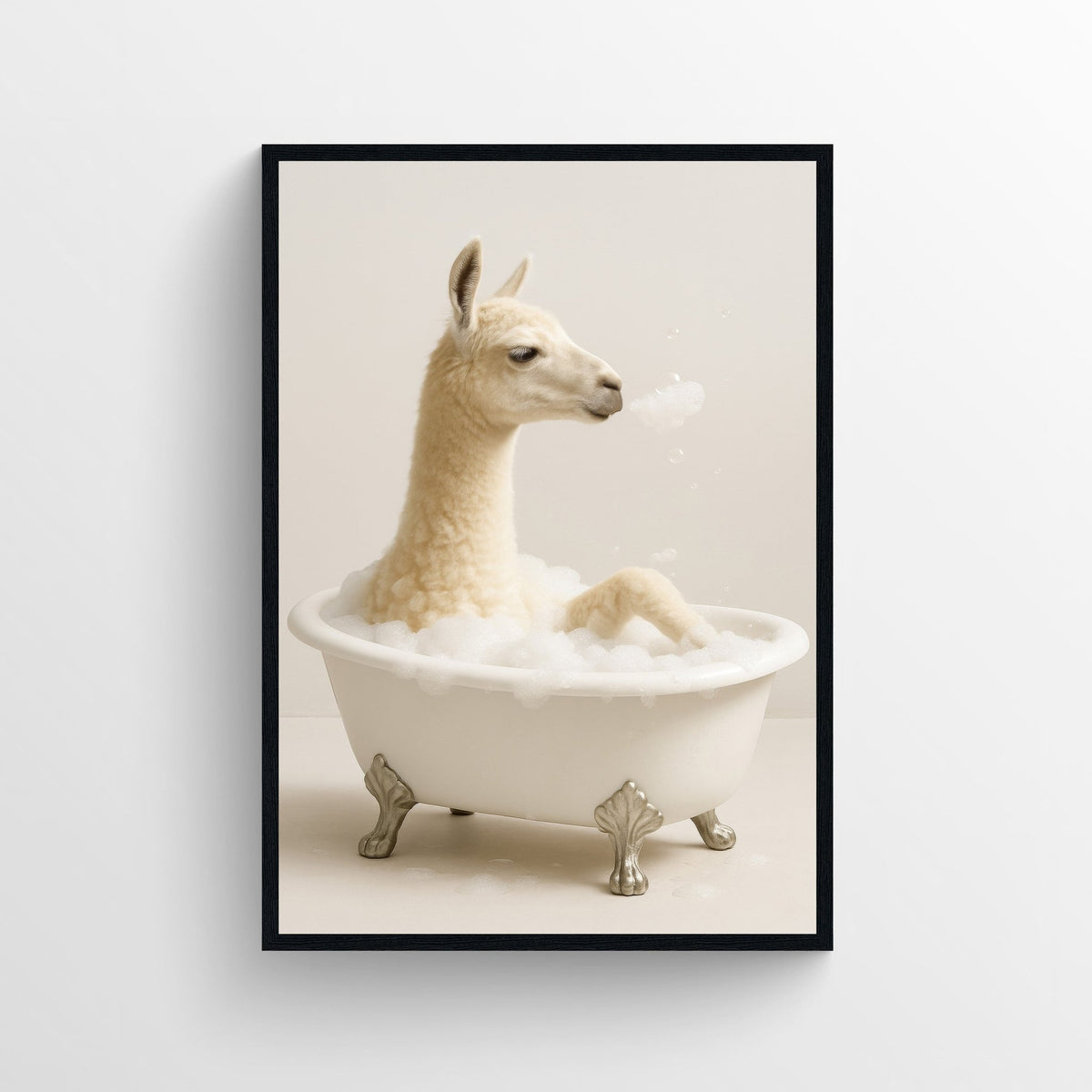 Lion Animal Bathroom Tub Poster - AthleteFlags