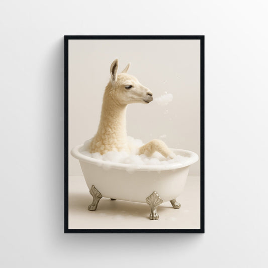Lion Animal Bathroom Tub Poster - AthleteFlags