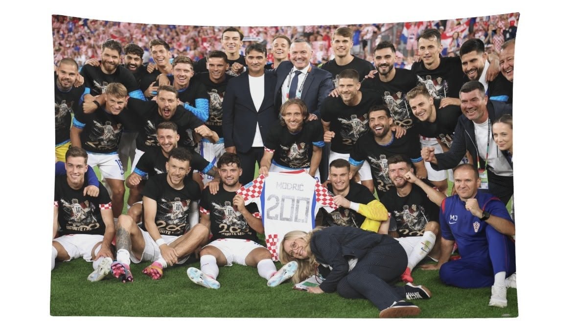 Luka Modric 200 Croatia Appearances Flag For 2026 World Copa - AthleteFlags