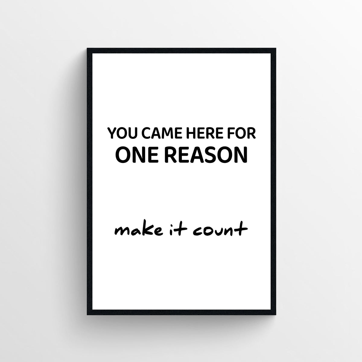 Make It Count Bathroom Poster - AthleteFlags