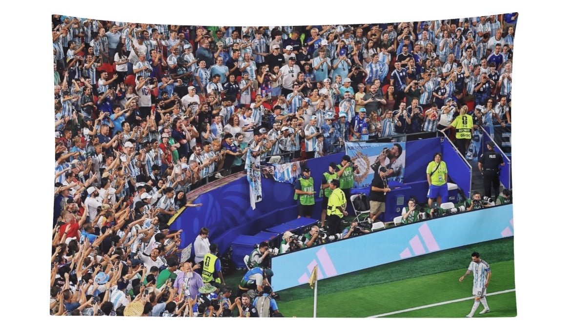 Messi Argentina Vs. Switzerland Corner Flag For 2026 World Copa - AthleteFlags