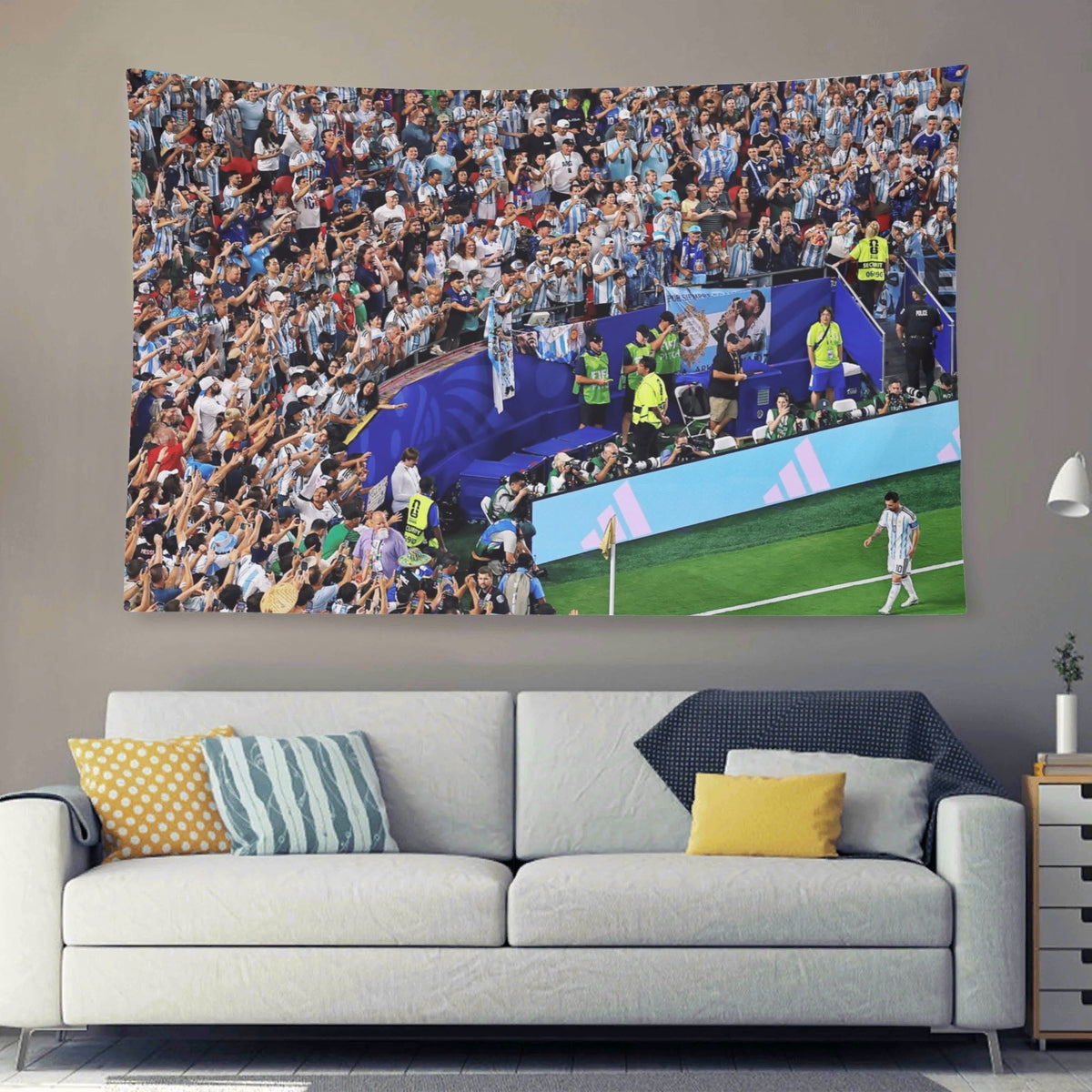 Messi Argentina Vs. Switzerland Corner Flag For 2026 World Copa - AthleteFlags