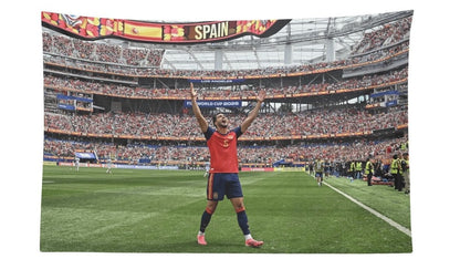 Mikel Merino Spain Vs. Belgium Winning Goal Flag For 2026 World Copa - AthleteFlags