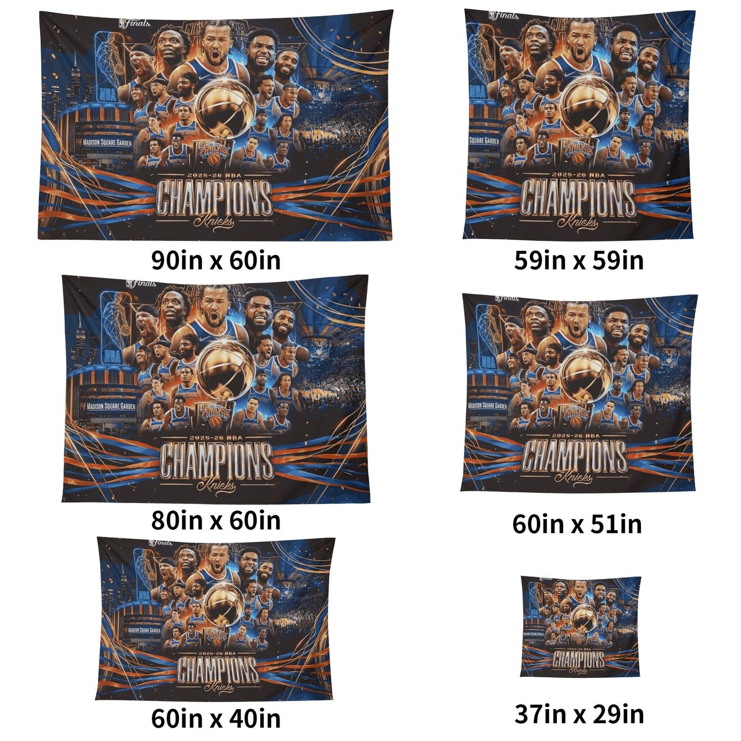 New York Knicks NBA Finals Champions Flag - AthleteFlags