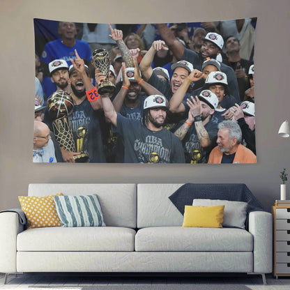 New York Knicks NBA Finals Trophy Celebration Flag - AthleteFlags