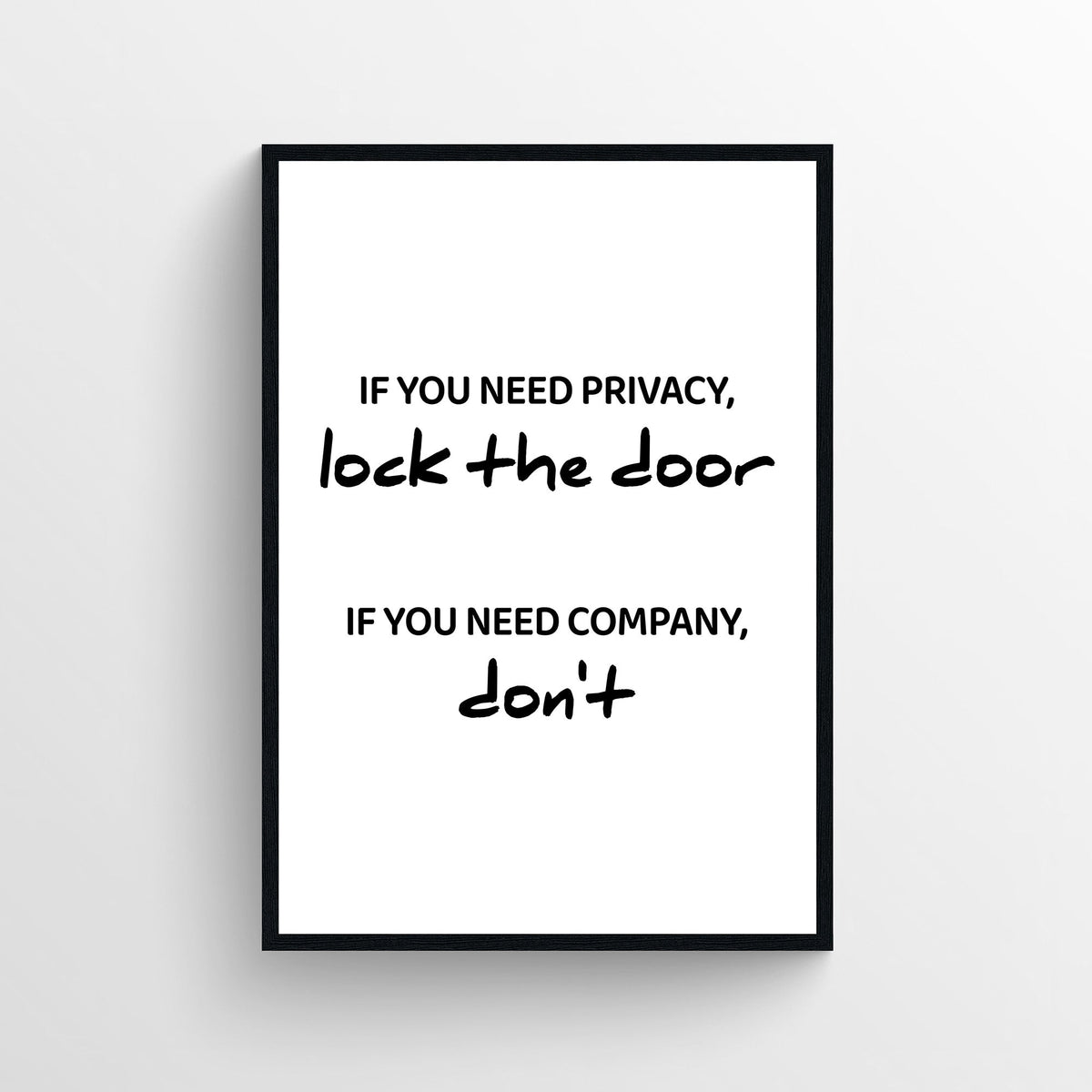 Privacy or Company Bathroom Poster - AthleteFlags