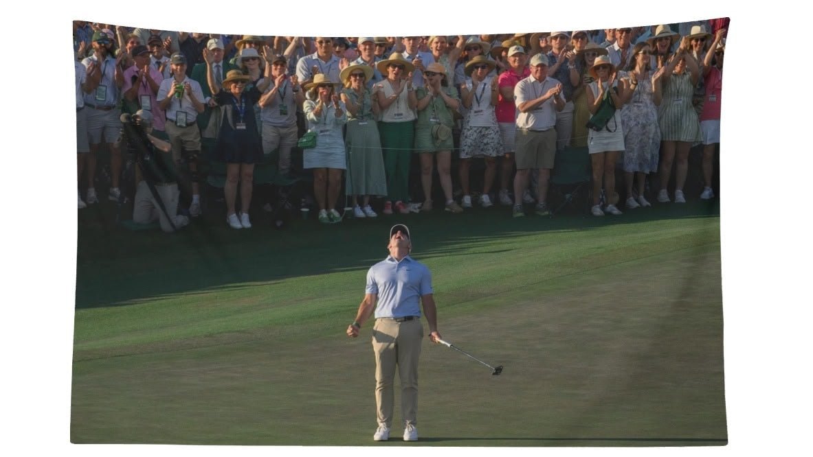 Rory McIlroy 2026 Masters 18th Hole Celebration Flag - AthleteFlags