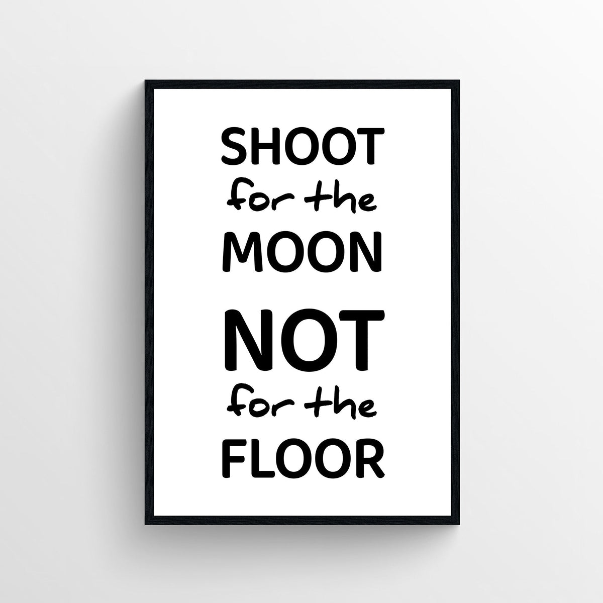 Shoot For The Moon Bathroom Poster - AthleteFlags
