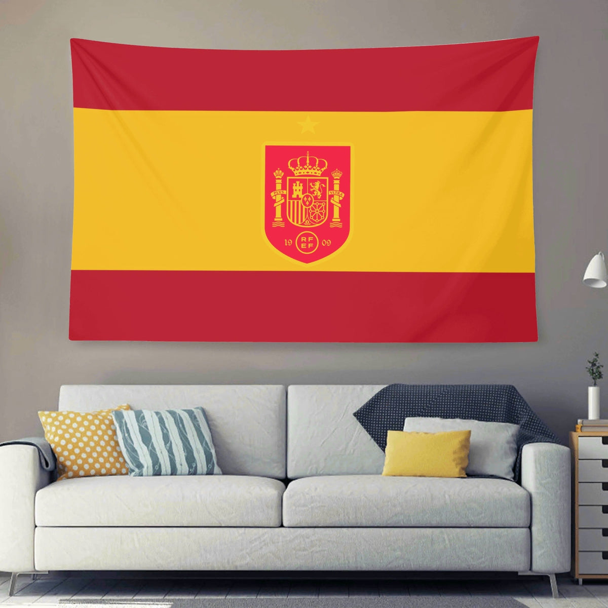 Spain National Football Team La Roja Crest Flag for 2026 World Copa - AthleteFlags