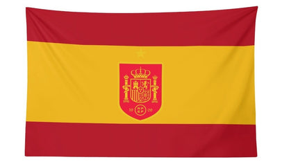 Spain National Football Team La Roja Crest Flag for 2026 World Copa - AthleteFlags