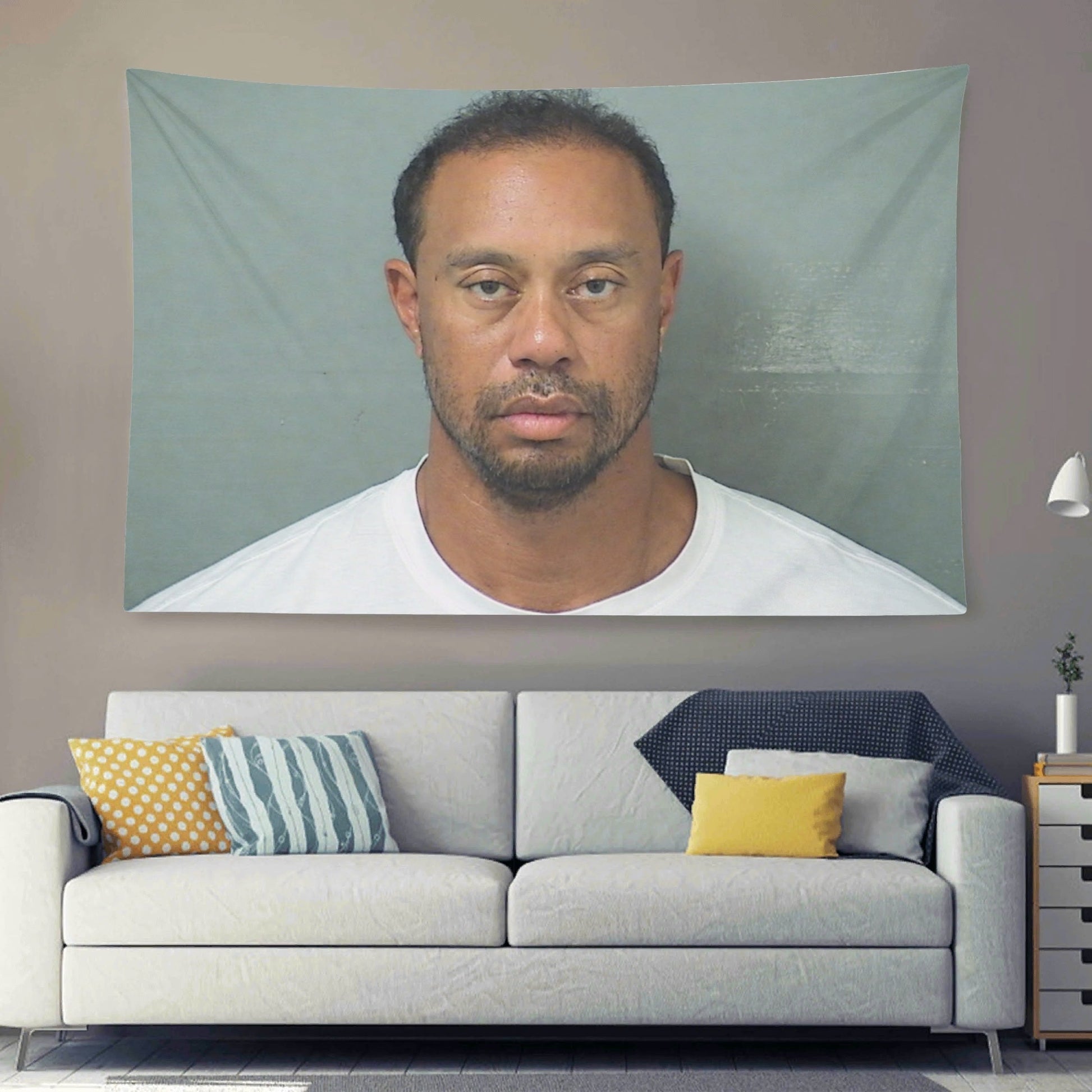 Tiger Woods 2017 Mugshot Flag - AthleteFlags