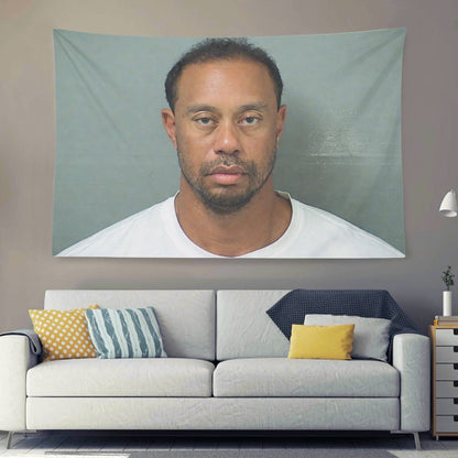 Tiger Woods 2017 Mugshot Flag - AthleteFlags