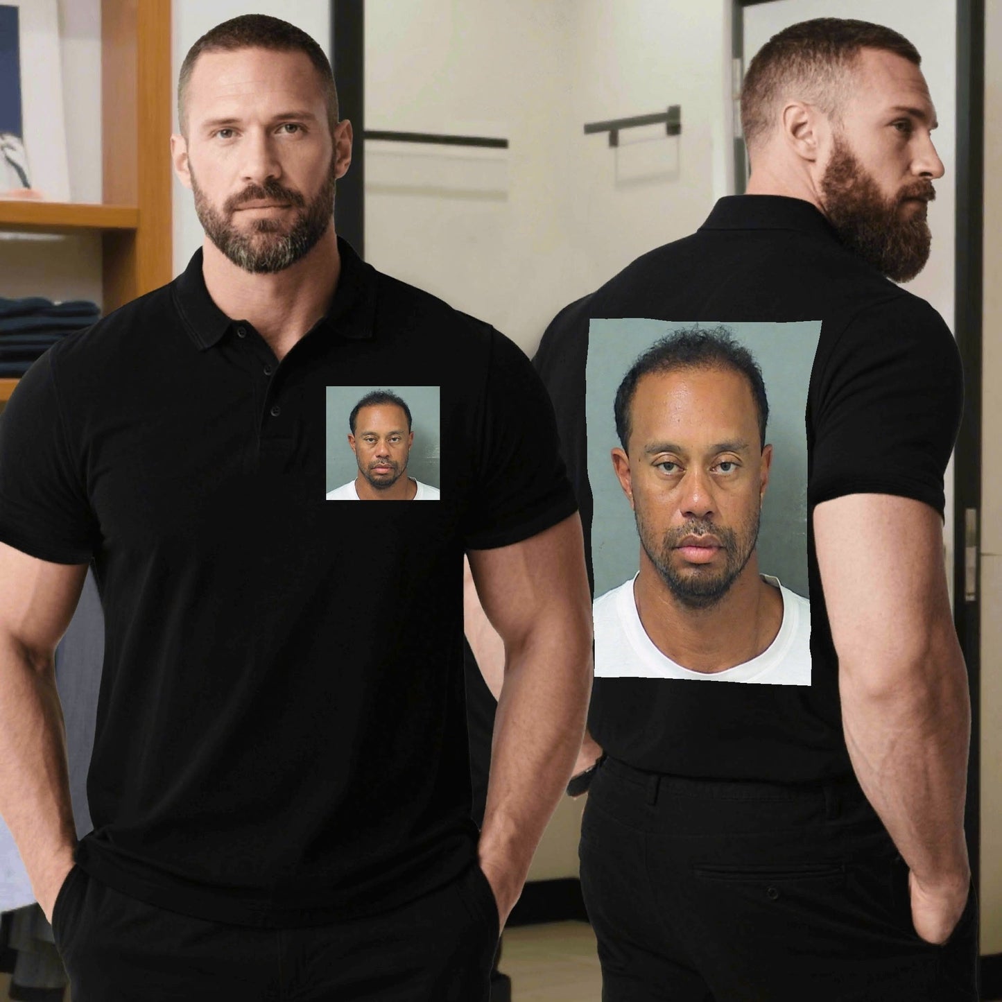 Tiger Woods 2017 Mugshot Polo - AthleteFlags