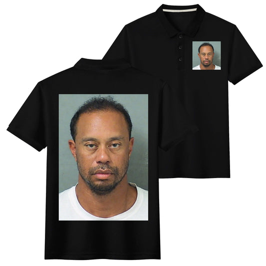 Tiger Woods 2017 Mugshot Polo - AthleteFlags