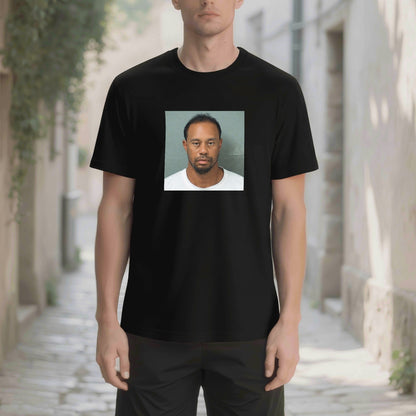 Tiger Woods 2017 Mugshot T-Shirt - AthleteFlags