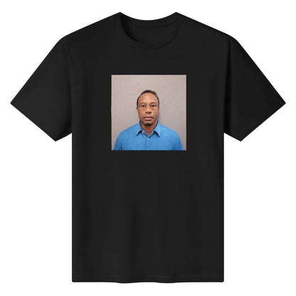 Tiger Woods 2026 Mugshot T-Shirt - AthleteFlags
