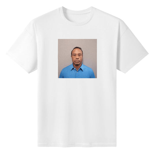 Tiger Woods 2026 Mugshot T-Shirt - AthleteFlags