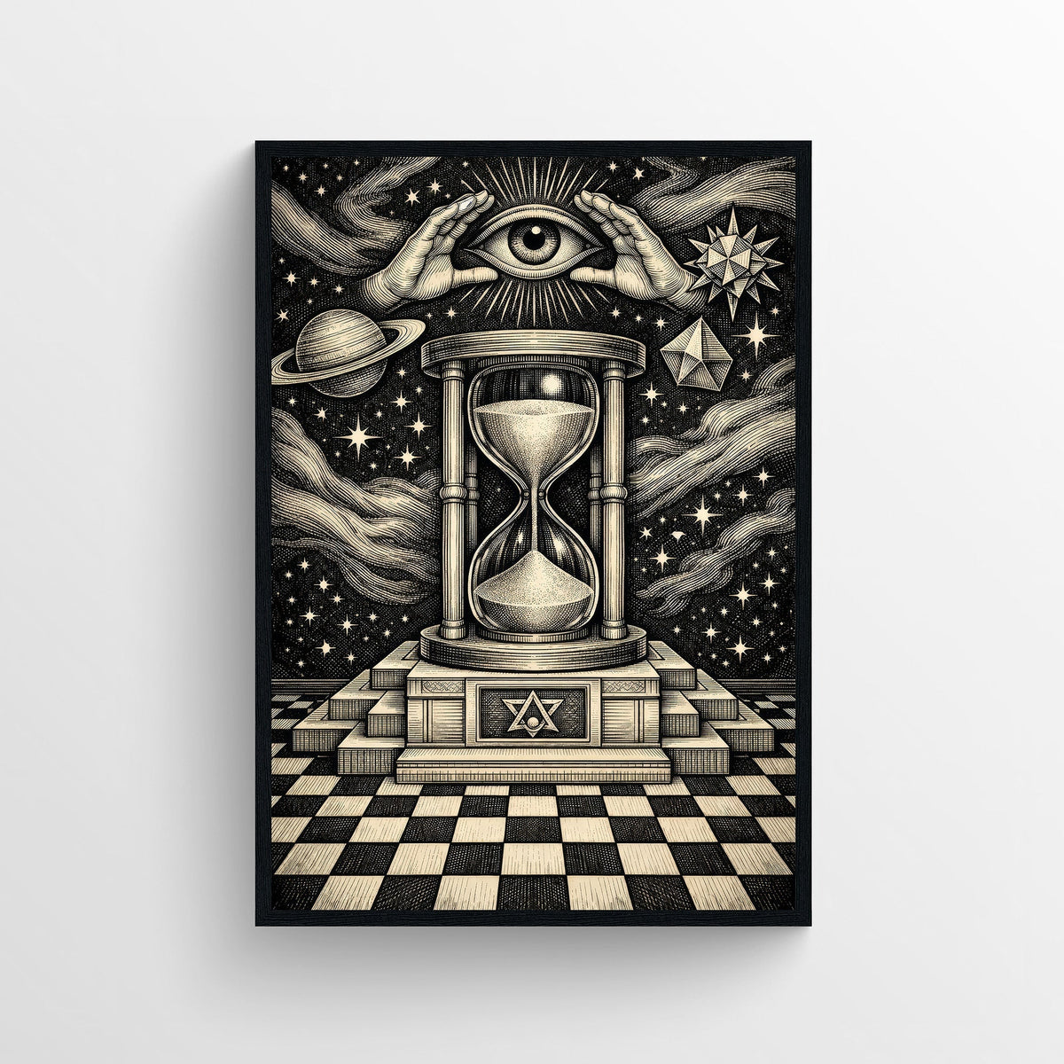 Time is Watching Trippy Poster - AthleteFlags