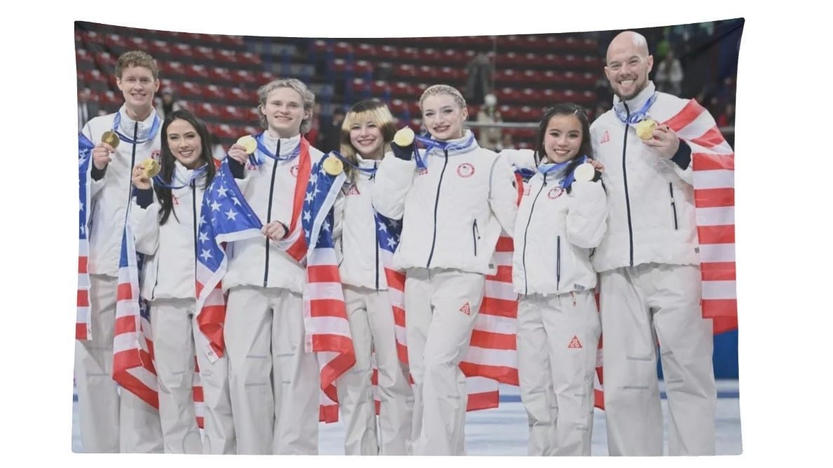 USA Men’s & Women’s Figure Skating Team Flag - AthleteFlags