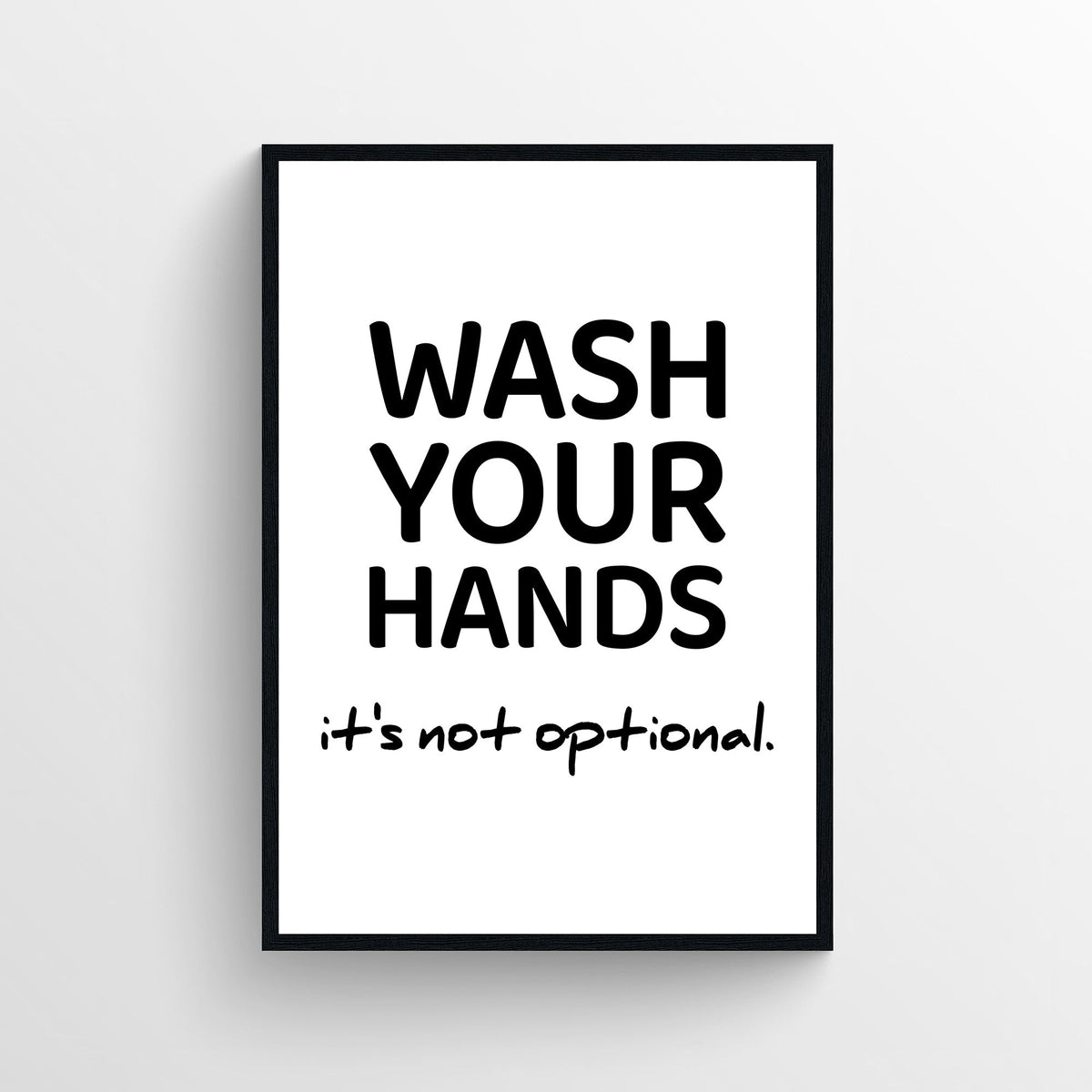 Wash Your Hands Bathroom Poster - AthleteFlags
